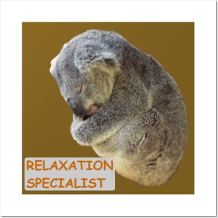 Koala Relaxation Specialist Posters and Art